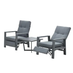 Garden Impressions Marsala Relax Loungestoel - Donker Grijs -VIDAXL Winkel 1000087057 0102