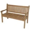Teak Tuinbank Gebogen - Hout - Bruin -VIDAXL Winkel 1000088181