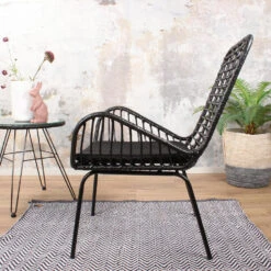 DS4U® Modo Rieten Lounge - Wicker - Zwart -VIDAXL Winkel 1000088186 0102