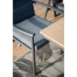 Garden Impressions Jerone Tuinstoel Verstelbaar - Donker Grijs -VIDAXL Winkel 1000088270 0103