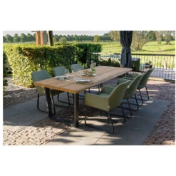 Exotan Fauteuil Buiten Plaza - Aluminium - Groen - Set Van 2 -VIDAXL Winkel 1000090468 0101