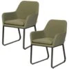 Exotan Fauteuil Buiten Plaza - Aluminium - Groen - Set Van 2 2 Exotan Fauteuil Buiten Plaza - Aluminium - Groen - Set Van 2 -VIDAXL Winkel 1000090468