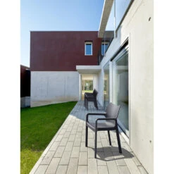 Diva Tuinstoel Donkergrijs - 4 Stuks -VIDAXL Winkel 1000090498 0102