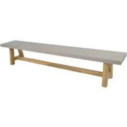 Judy Tuinbank 250cm - Hout - Grijs -VIDAXL Winkel 1000091503 0101