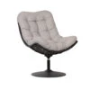 Woood Swivel Loungestoel Zwart -VIDAXL Winkel 1000091741