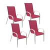 Happy Garden Buitenstoelen MARBELLA - Roze - Aluminium -VIDAXL Winkel 1000092284