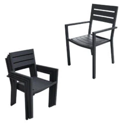 Happy Garden Buitenmeubelsets VENEZIA - Grijs - Aluminium 8 Happy Garden Buitenmeubelsets VENEZIA - Grijs - Aluminium -VIDAXL Winkel 1000092337 0103