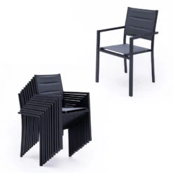 Happy Garden Buitenmeubelsets VENEZIA - Grijs - Aluminium -VIDAXL Winkel 1000092390 0103