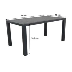 GI Dido Black/Lena 160 Cm. - Stapelbare Tuinset - 5-delig 8 GI Dido Black/Lena 160 Cm. - Stapelbare Tuinset - 5-delig -VIDAXL Winkel 1000093921 0102