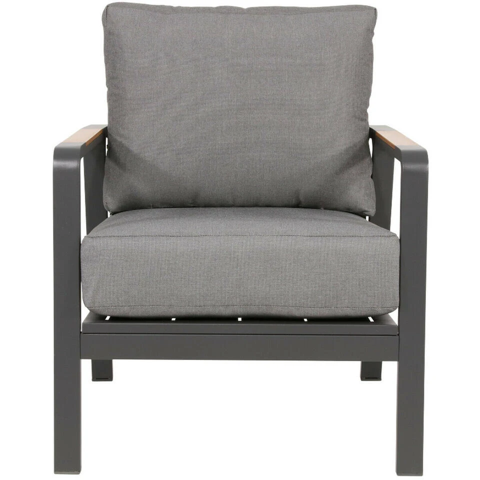 Loungestoel Mai Tai - Stof - Grijs 4 Loungestoel Mai Tai - Stof - Grijs - Afbeelding 2