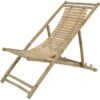Levi Bamboe Strandstoel - Bamboe - Bruin 1 Levi Bamboe Strandstoel - Bamboe - Bruin -VIDAXL Winkel 1000094345