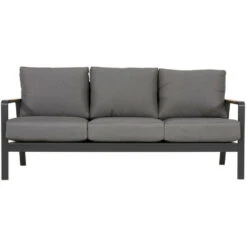 Loungebank Mai Tai - Stof - Grijs -VIDAXL Winkel 1000094346 0102