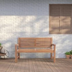 CLP Teakbank Halden 150 Cm -VIDAXL Winkel 1000095886 0102