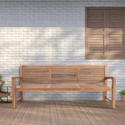 CLP Teakbank Halden 220 Cm -VIDAXL Winkel 1000095888 0102