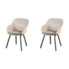 Hartman Le Soleil Element Dining Armstoel - Soft Taupe/Black - 2 St. -VIDAXL Winkel 1000122154