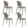 Housecraft Sjoerd Tuinstoelen Kunststof Grijs - Set Van 4 1 Housecraft Sjoerd Tuinstoelen Kunststof Grijs - Set Van 4 -VIDAXL Winkel 1000130452