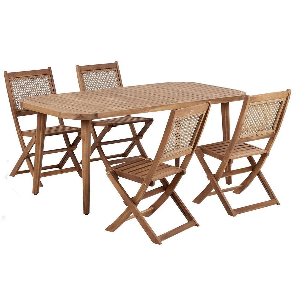 PARAGGI - Tuinset 4-zits - Bruin - Acaciahout 3 PARAGGI - Tuinset 4-zits - Bruin - Acaciahout