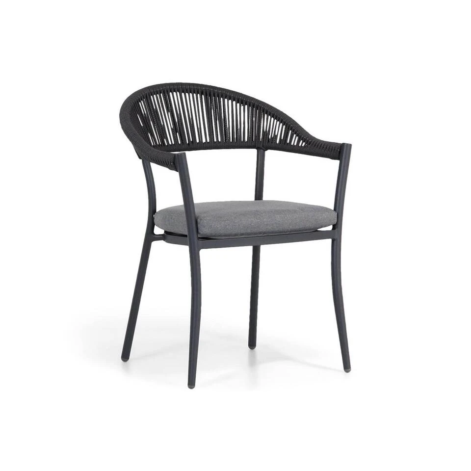 Tuinstoel Rope Grijs-antraciet Santika Vivian 3 Tuinstoel Rope Grijs-antraciet Santika Vivian