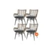 VDG Set Van 4 - Jasmine Dining Tuinstoel - Naturel -VIDAXL Winkel 1000157487