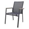 Atmos Stapelbare Tuinstoel - Antraciet/Teak -VIDAXL Winkel 1000157513