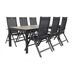 Hartman Napoli/Kings Tuinset Antraciet - 220x100 Cm