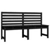 VidaXL - Tuinbank - Zwart - Grenenhout - 157.5 Cm -VIDAXL Winkel 1000163392