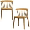 WOOOD Bliss Tuinstoelen - Plant Fiber - Caramel Melange - Set Van 2 -VIDAXL Winkel 1000165007
