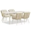 Tuinset 4 Personen 180 Cm Aluminium/wicker Taupe Coco Custa/Vienna 2 Tuinset 4 Personen 180 Cm Aluminium/wicker Taupe Coco Custa/Vienna -VIDAXL Winkel 1000173056