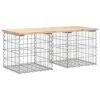 VidaXL - Tuinbank Schanskorfontwerp - Massief Grenenhout - 103x44x42 Cm -VIDAXL Winkel 1000173285