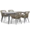 Tuinset 4 Personen 180 Cm Aluminium/wicker Taupe Lifestyle Garden Furniture