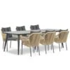 Tuinset 6 Personen 240 Cm Aluminium/rope Taupe Lifestyle Garden Furniture -VIDAXL Winkel 1000176343