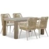 Tuinset 4 Personen 165 Cm Aluminium/wicker Taupe Coco Vedra/Brighton -VIDAXL Winkel 1000178139