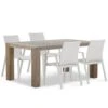 Tuinset 4 Personen 165 Cm Aluminium/textileen Taupe Osmen Joliet/Brighton -VIDAXL Winkel 1000178145