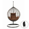 Merkloos HOME DELUXE Hangstoel CIELO Bruin Met Regenhoes -VIDAXL Winkel 1000178910