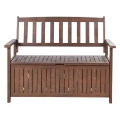 SOVANA - Tuinbank - Donkerhout/Wit - Acaciahout -VIDAXL Winkel 12e1b6580a8948a4a8409bed0e42b6d3