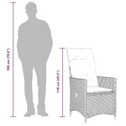 VidaXL - Tuinstoel - Zwart - Poly Rattan - 2 Stuks -VIDAXL Winkel 13950390c37648a4942b0093b65f7ef5