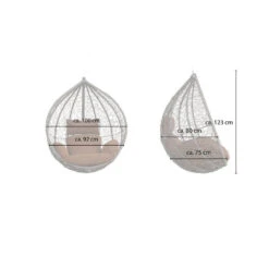 Merkloos HOME DELUXE Hangstoel CIELO Bruin Mand + Kussen -VIDAXL Winkel 13c18c2ef2a3462289308ebbf722fc4b