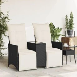 VidaXL - Tuinbank - Zwart - Poly Rattan -VIDAXL Winkel 1503a653c0c74f5d8d965cad79f09975