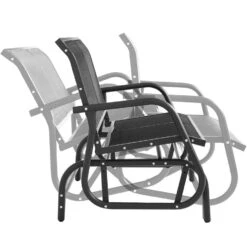 Tectake Schommelbank Greta 2-zitter 121x72x86,5cm, Zwart -VIDAXL Winkel 1564eaa73b2c41358798cd83ba2d51d0