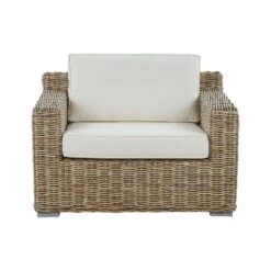 ARDEA - Tuinstoel Set Van 2 - Natuurlijk - Rotan -VIDAXL Winkel 179ce218564646c08cf724a10742ae8a