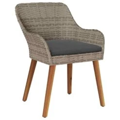 VidaXL - Tuinstoel - Zwart - Poly Rattan - 55 X 62.5 X 82cm -VIDAXL Winkel 19a9bb5b49df4f3c8337ca00f606f267