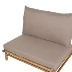 TODI - Fauteuil Set Van 2 - Lichthout/Taupe - Bamboe -VIDAXL Winkel 19fe7b0922fc4eb4a15bf12b9c3b34a0