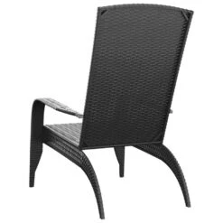VidaXL - Tuinstoel Adirondack - Zwart - Poly Rattan -VIDAXL Winkel 1a2ed05db80f41baa386d00a4268118c