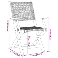 VidaXL - Tuinstoelen - Grijs - Massief Acaciahout En Poly Rattan - 2 Stuks -VIDAXL Winkel 1c41904b52504740ae53e4b57ee7775b