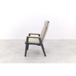 VDG Solaro Verstelbare Dining Tuinstoel - Light Rope / Teak Arm -VIDAXL Winkel 1d2d14bf6e304485900b8fe714b13186