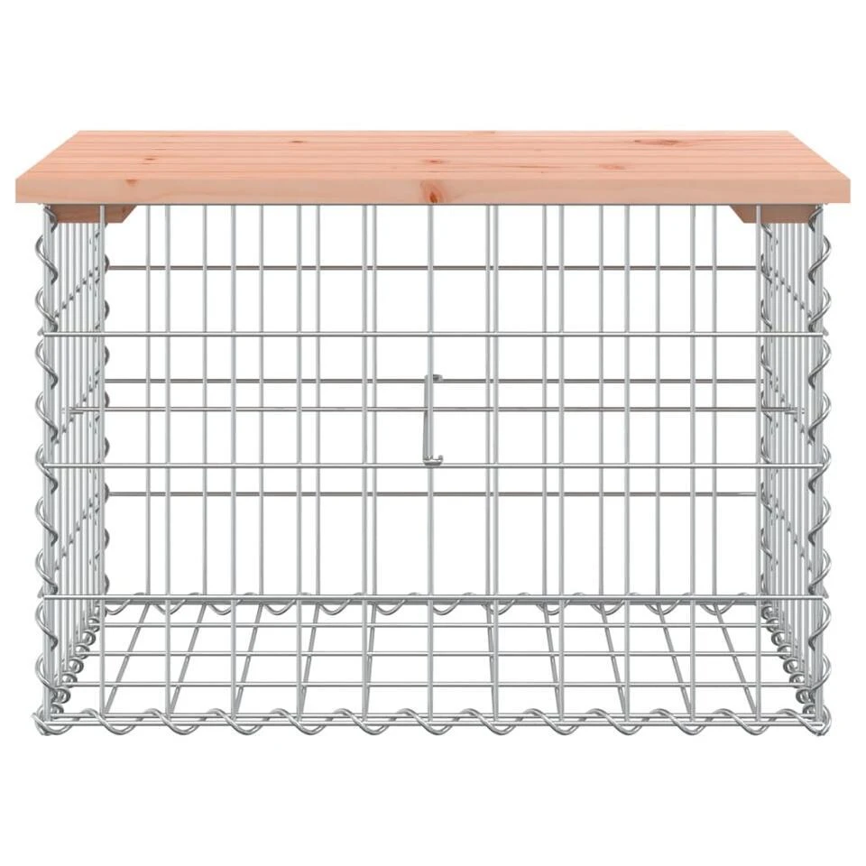 VidaXL - Tuinbank Schanskorfontwerp - Massief Douglashout - 63x44x42 Cm 5 VidaXL - Tuinbank Schanskorfontwerp - Massief Douglashout - 63x44x42 Cm - Afbeelding 3