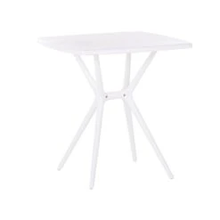 Beliani Tuintafelset SERSALE - Wit Smc (kunststof) -VIDAXL Winkel 2057e89b058445dd9d59f6530cdef44f