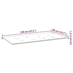 VidaXL - Bank Batavia Met Zwart Kussen - Teakhout - 120x51.5x84 Cm -VIDAXL Winkel 20b4018acd5047e081c365dc430717d9