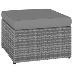 VidaXL - Tuinstoelen - Antraciet - Poly Rattan - Met Voetenbank -VIDAXL Winkel 20de8885672f4dbcab01f4681c439d47