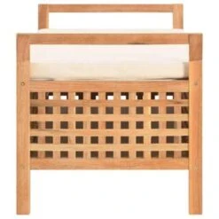VidaXL Opbergbankje 93x49x49 Cm Massief Walnotenhout -VIDAXL Winkel 21845a42224c4f62be0d76ca3a432da5